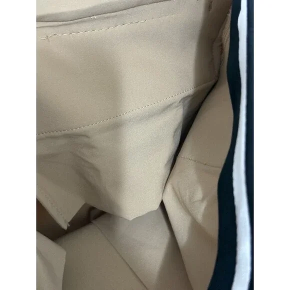 Diane von Furstenberg Women High Rise Pleated Straight Slacks Camel S4 Heavy Wtg - Picture 14 of 16